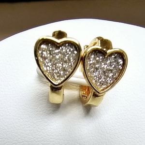 Heart Huggies Earrings